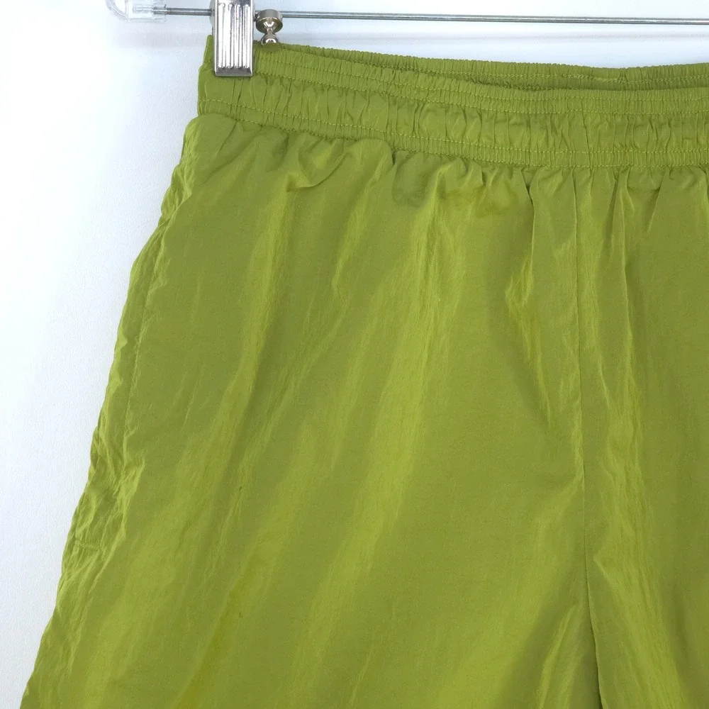 Champion Vintage 90s Swim Trunks Men Medium Green Mesh Lined Nylon Shorts Summer